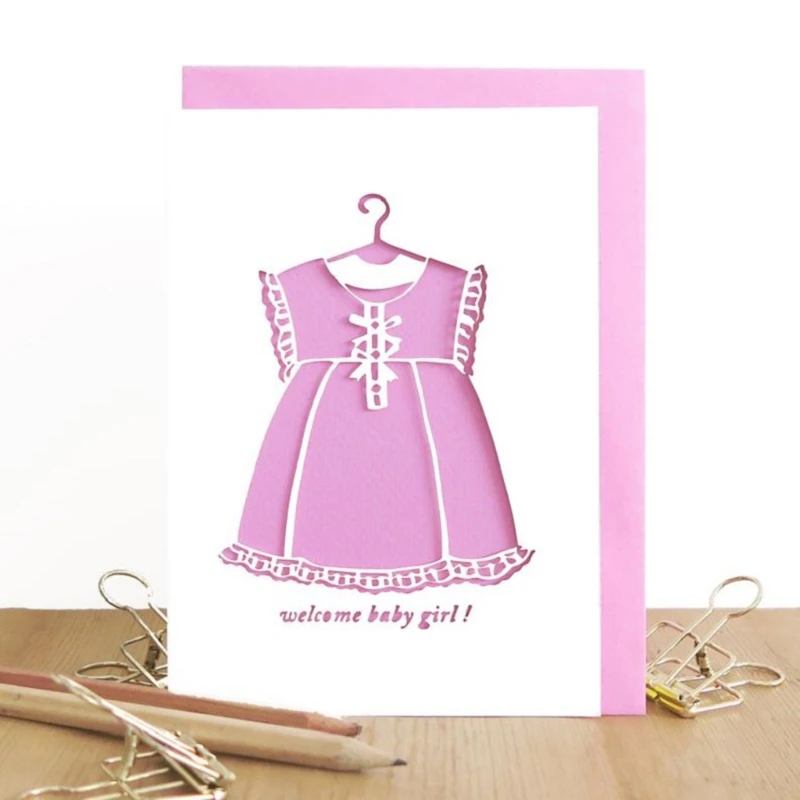 

Baby Girl Dress Metal Cutting Dies Stencil Scrapbooking DIY Album Stamp Emboss