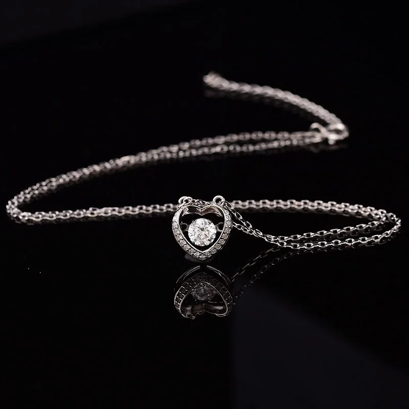Круглые Подвески из серебра S925 пробы 0.50ct D VVS Kkmall | Украшения и аксессуары