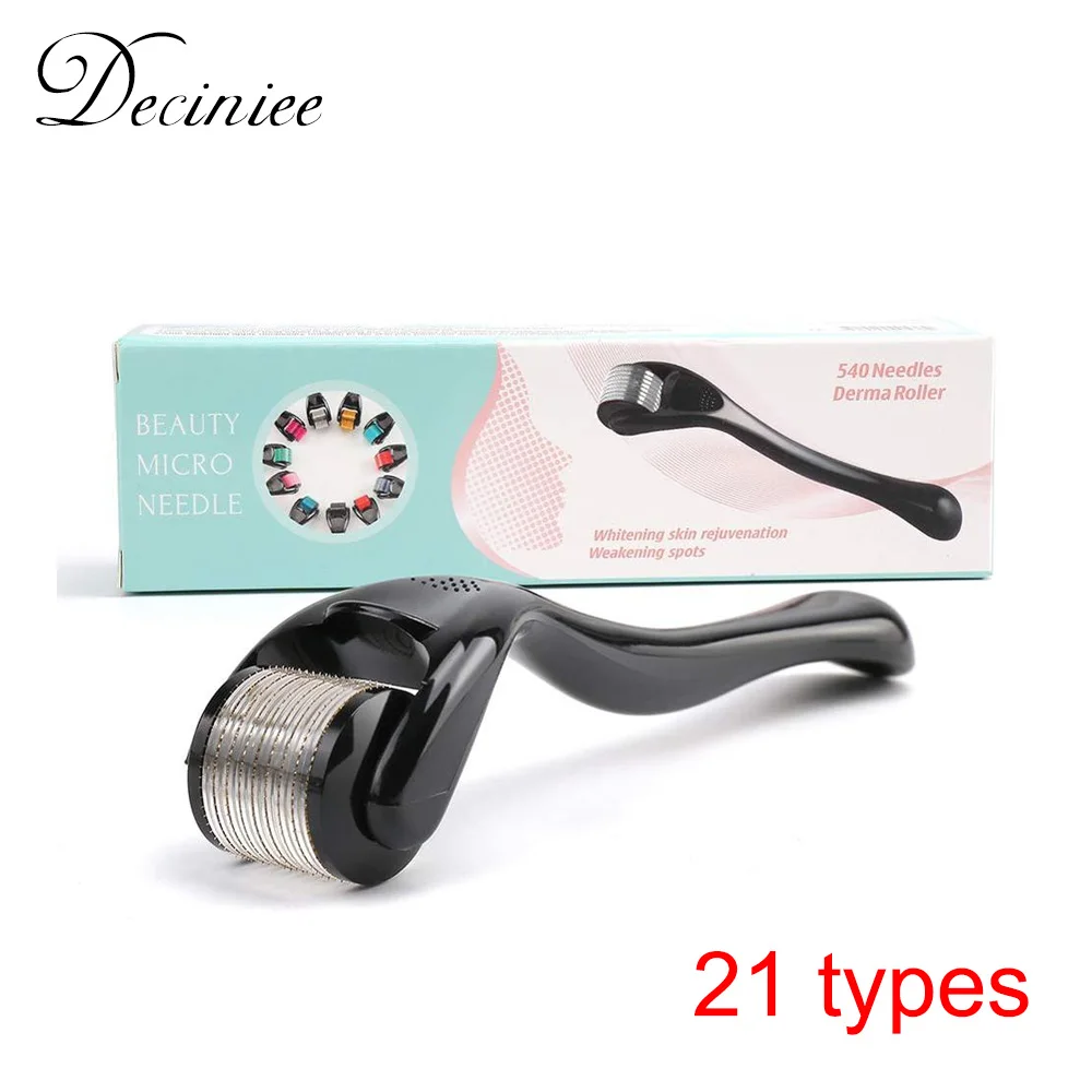 

540 Needles 0.2/0.25/0.3 Micro-needle Roller Medical Therapy Skin Care Tool Derma Roller for Face Microdermabrasion Roller