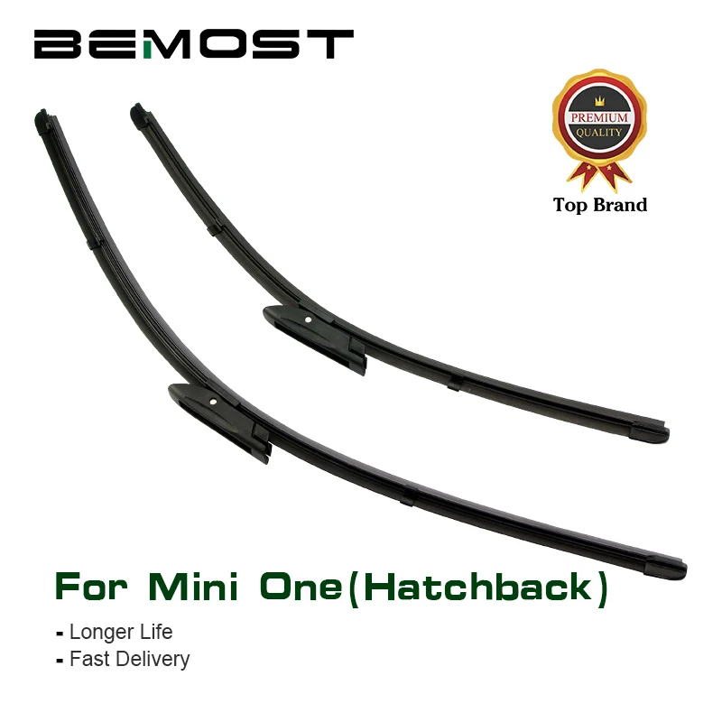 

BEMOST Car Windscreen Wiper Blades Natural Rubber For Mini One Hatchback R56 F56 Model Year From 2000-2018 Fit Hook/Bayonet Arm