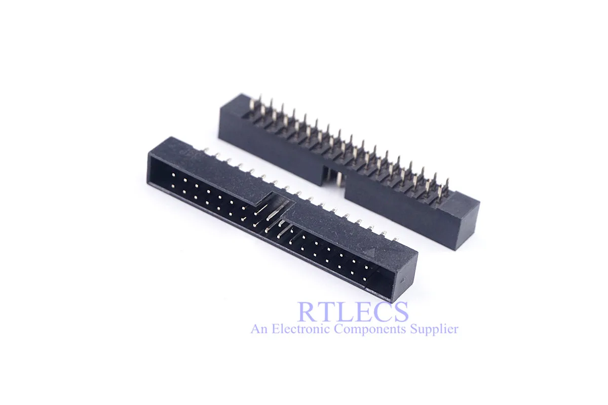 10 шт. 0 079 &quot2 мм PCB IDC Box Header 6 8 12 14 16 18 20 24 26 30 34 40 60 Pin сквозное отверстие вертикальный