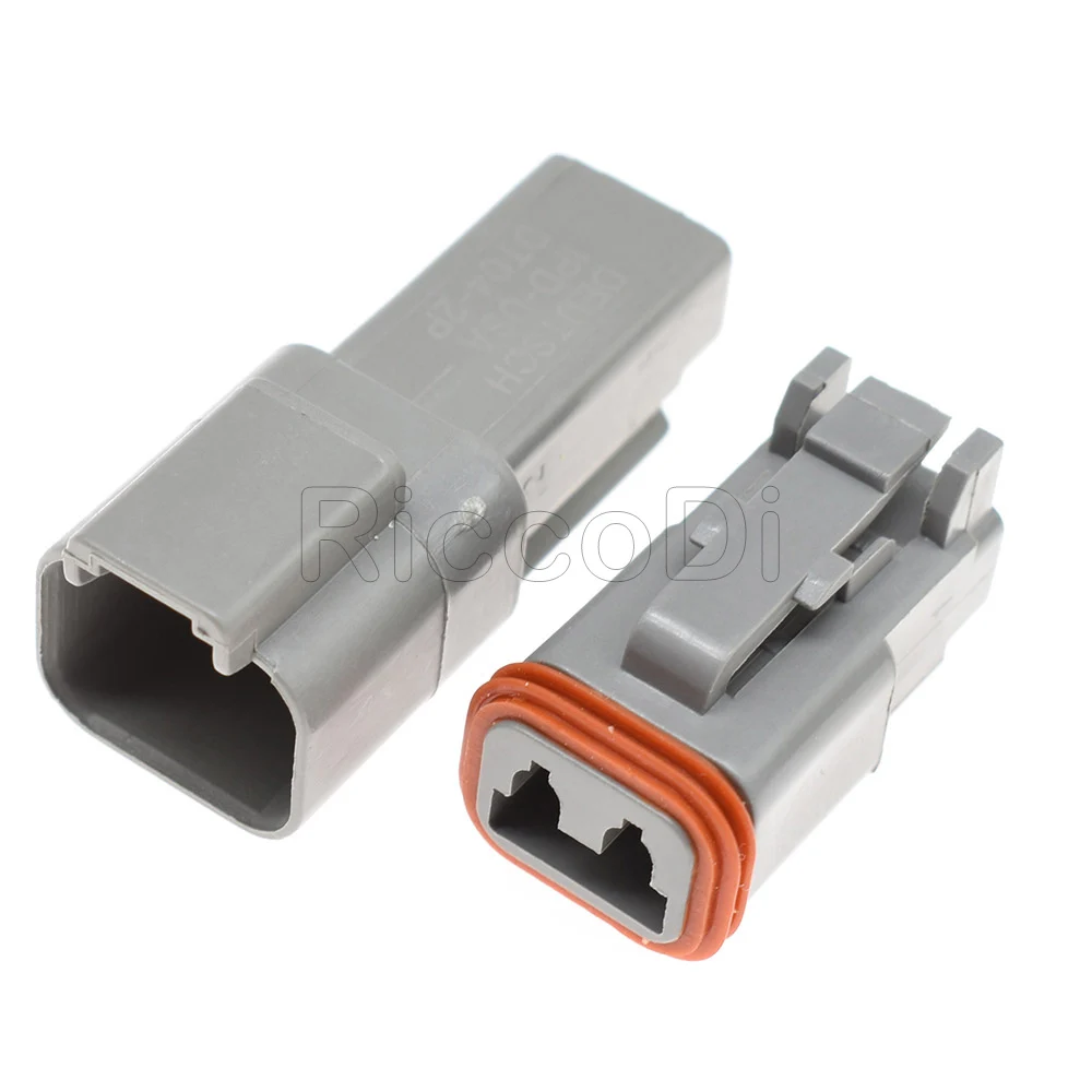 15 Sets Kit Gray DT06-2S DT04-2P Deutsch DT 2 Pin Male Female Automotive Electrical Wire Plug Boot Amphenol connector | Обустройство