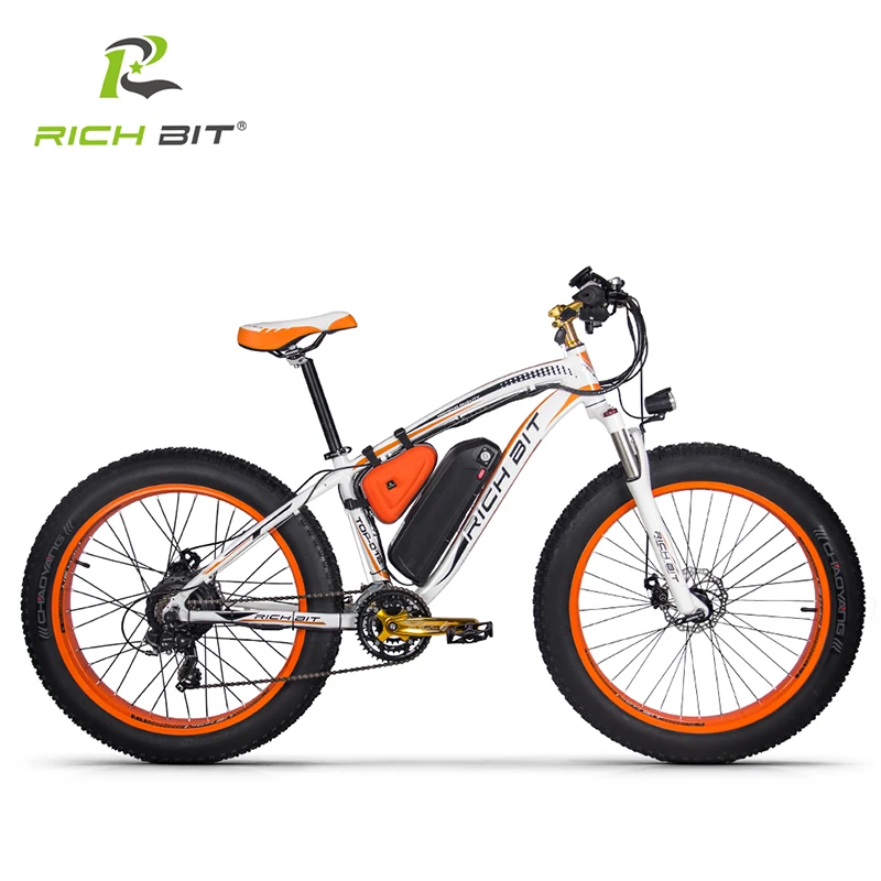 Preise RichBit Neue RT-012 Plus Leistungsstarke Elektrische Fahrrad 21 Geschwindigkeit 17AH 48V 1000W Fett Reifen Ebike Mit Computer Tacho Elektrische Odomet
