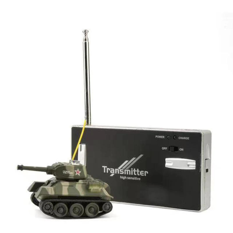 

1:72 4CH Mini RC Tank Car Model Electronic Radio Controlled Toy Military Battle Simulation Tiger Tank Gifts Toys for children