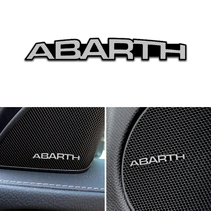 4 шт. автомобильные наклейки с эмблемой для fiat abarth punto 500|Наклейки на автомобиль| |