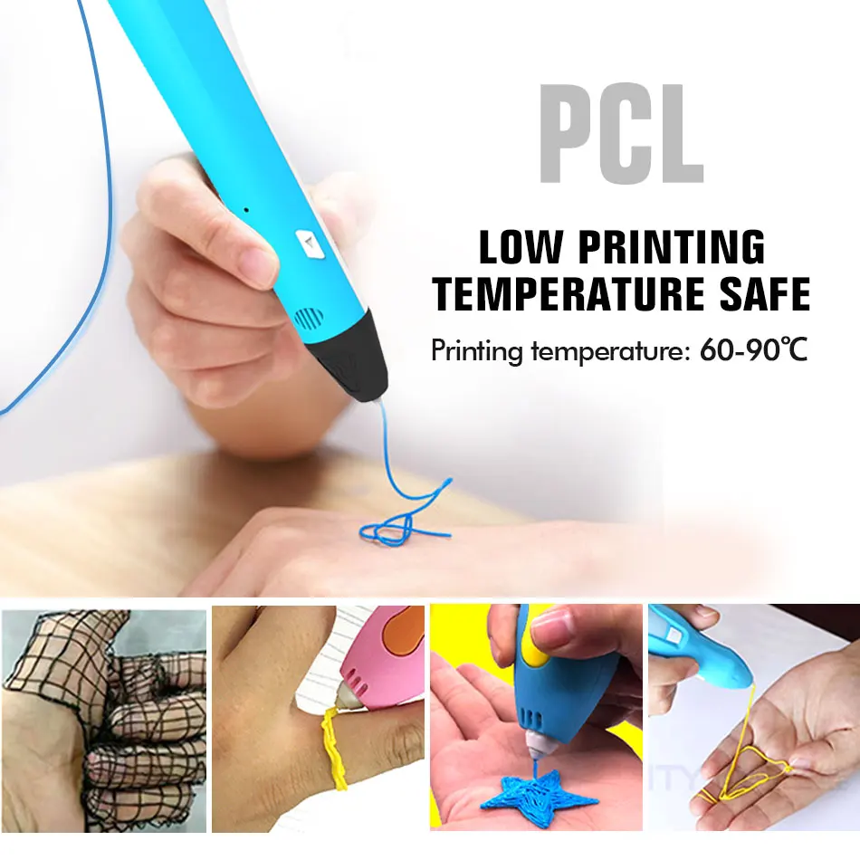SUNLU накаливания 3d PCL для FDM 1 75 мм кг низкая Температура Пластик 3D печатные