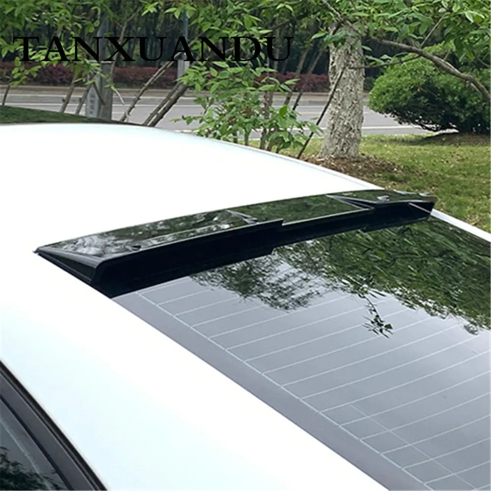 

Подходит для VW Jetta 2019-2021 седан MK7 окрашенный блеск черный задний спойлер на крышу окно Roofline крыло багажник верхняя губа Gli спортивный стиль