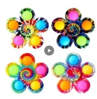 Игрушка-Спиннер, простой Димпл, для детей, маленький брелок для снятия стресса, подвеска, пузырьки, ручной Спиннер, подарки игрушки для детей и взрослых