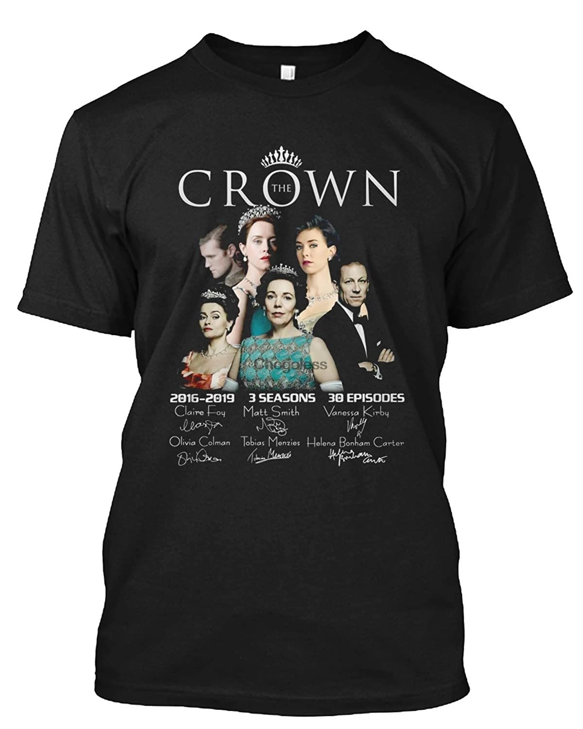 Футболка с надписью The Crown 2016 3 сезона 30 серий подарок для мужчин и женщин 2019 |