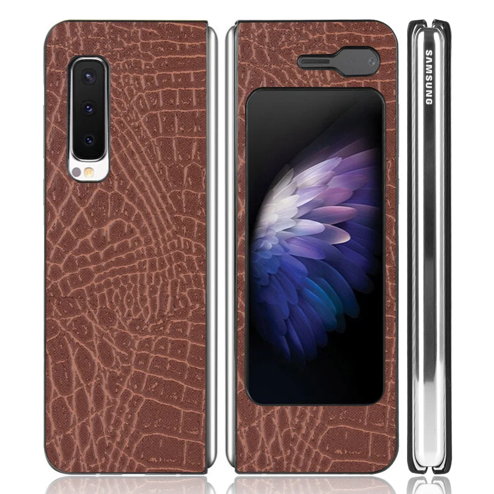 Чехол Funda для Samsung Galaxy складной чехол W20 5G из крокодиловой кожи PU кожаный Жесткий