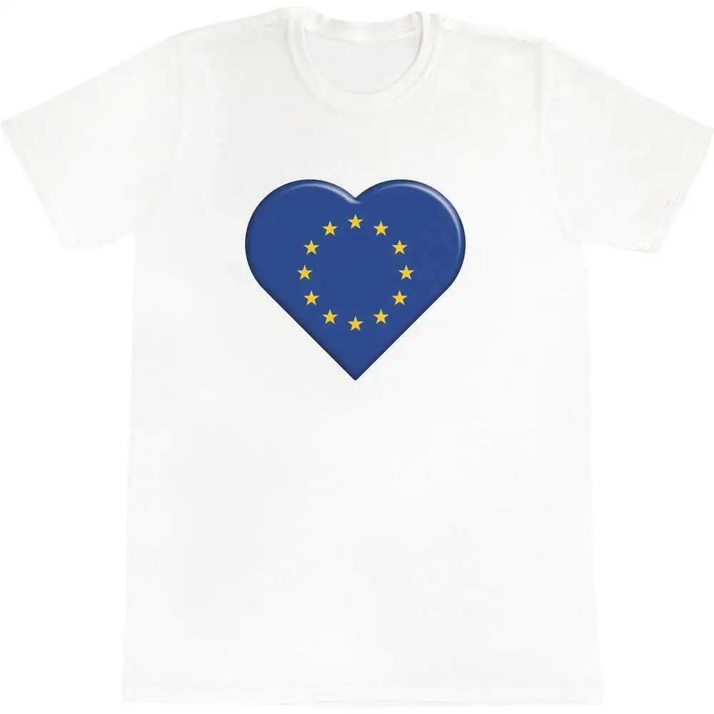 

'EU Flag Heart' Men's Cotton T-Shirts Short Casual customized products