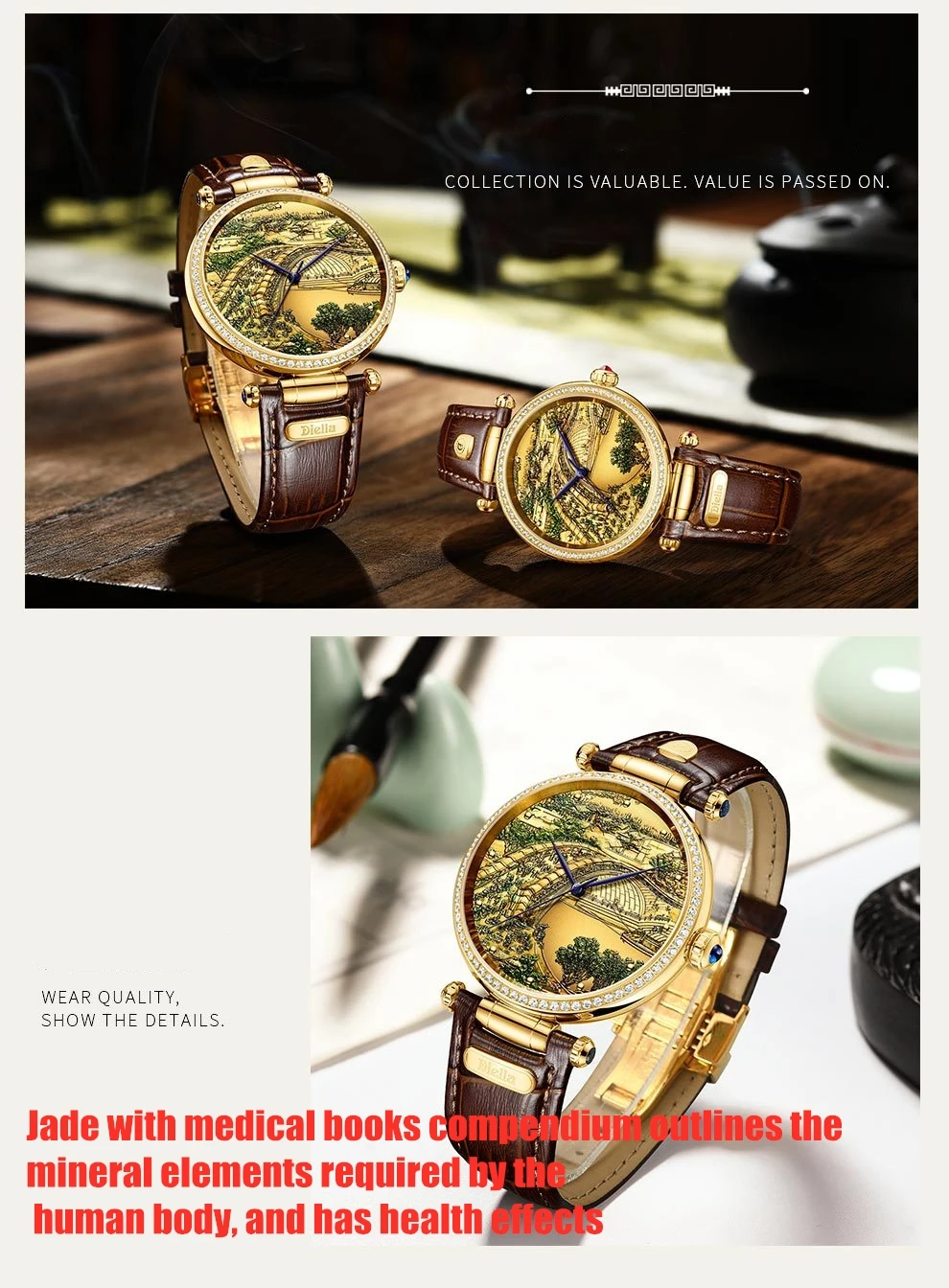 New Couple Lovers Watch Top Woman Watches business Men Watch hollow Jade mechanical creative Luxury personality Trend Man Clock