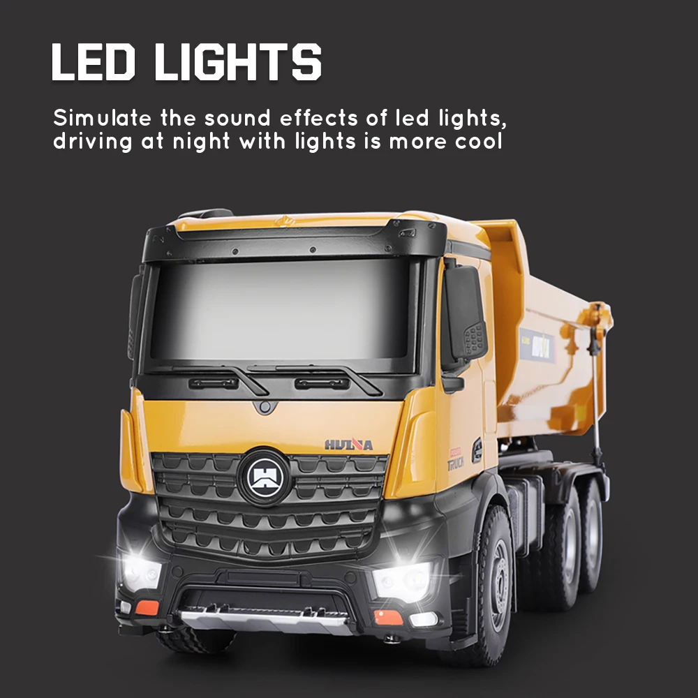 huina 114 rc седельный тягач caterpillar литья п