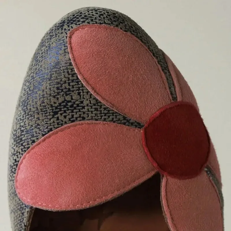 

Summer Flower Women Sandals High Heels Gladiator Ladies Shoes Square Heel Pumps Platform Party Dress Shoes Sandalias De Mujer