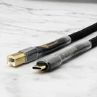 PurelinecanL-4E6S мобильный телефон Hifi usb dac кабель usb b к стереокабелю типа c 6N OFC для передачи данных, цифровой кабель для dac