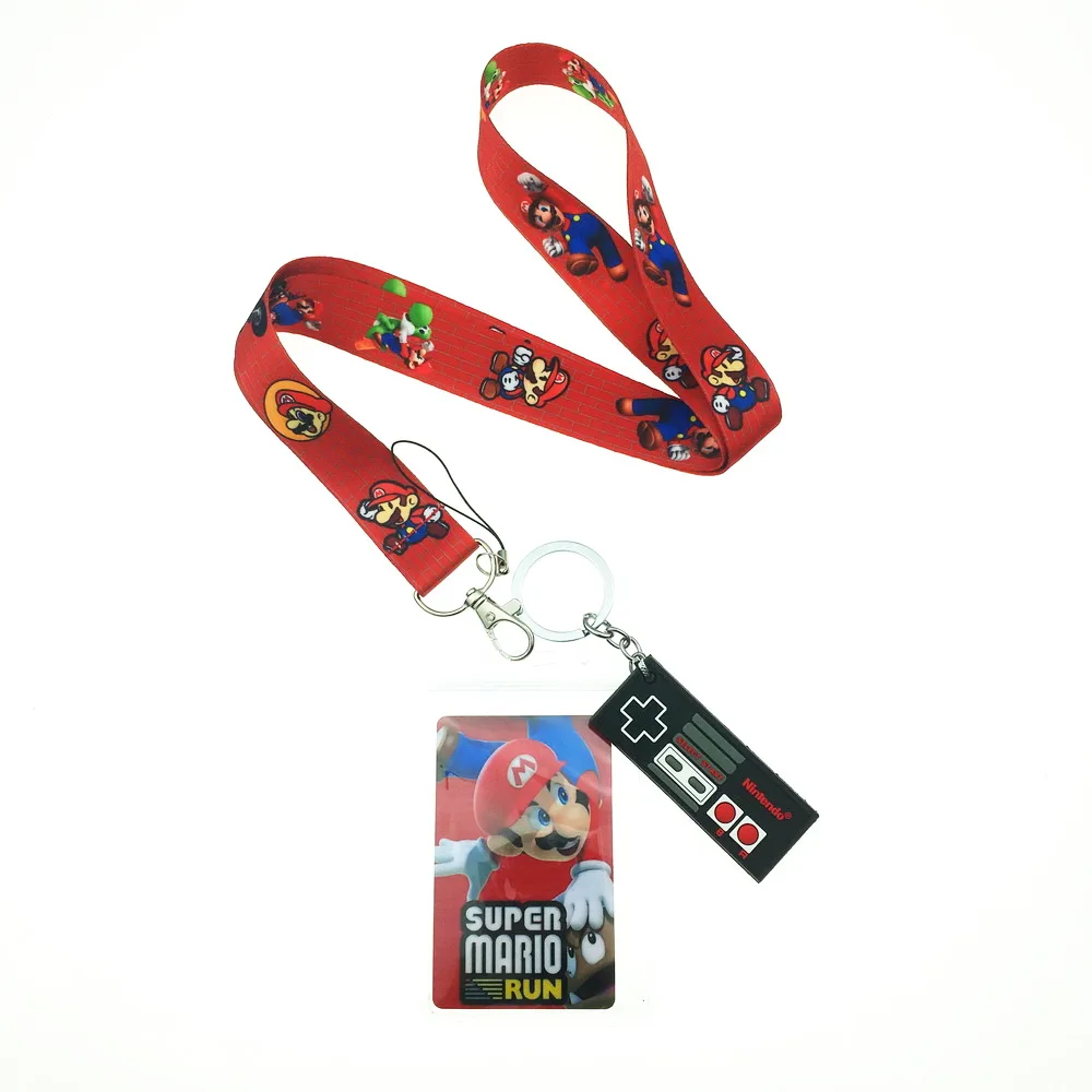 Классическая игра Марио Ремешок ID держатель для карт и карты стикер набор милый