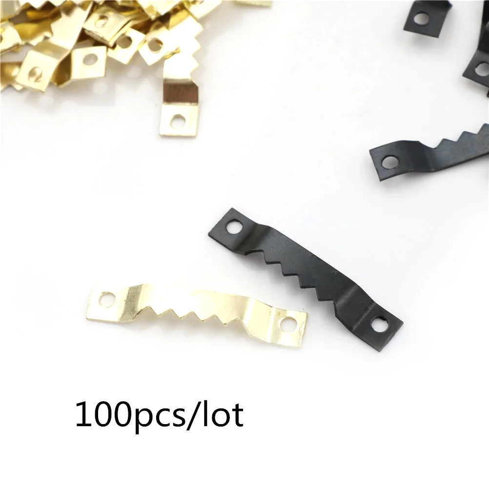 100 шт./лот Золотая черная пила подвесная зеркальная рамка крючок картина Картина