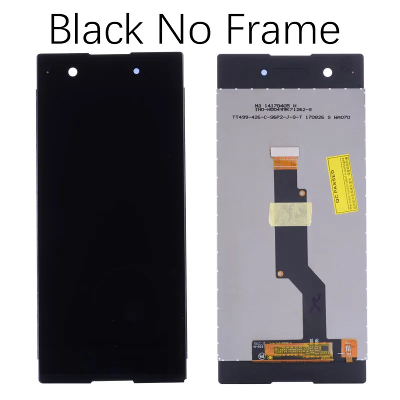 Black No Frame 5,0 ''lcd для sony Xperia XA1 lcd дисплей дигитайзер сборка сенсорный экран Рамка с бесплатными инструментами для G3116 G3121 G3123 - Цвет: Black No Frame