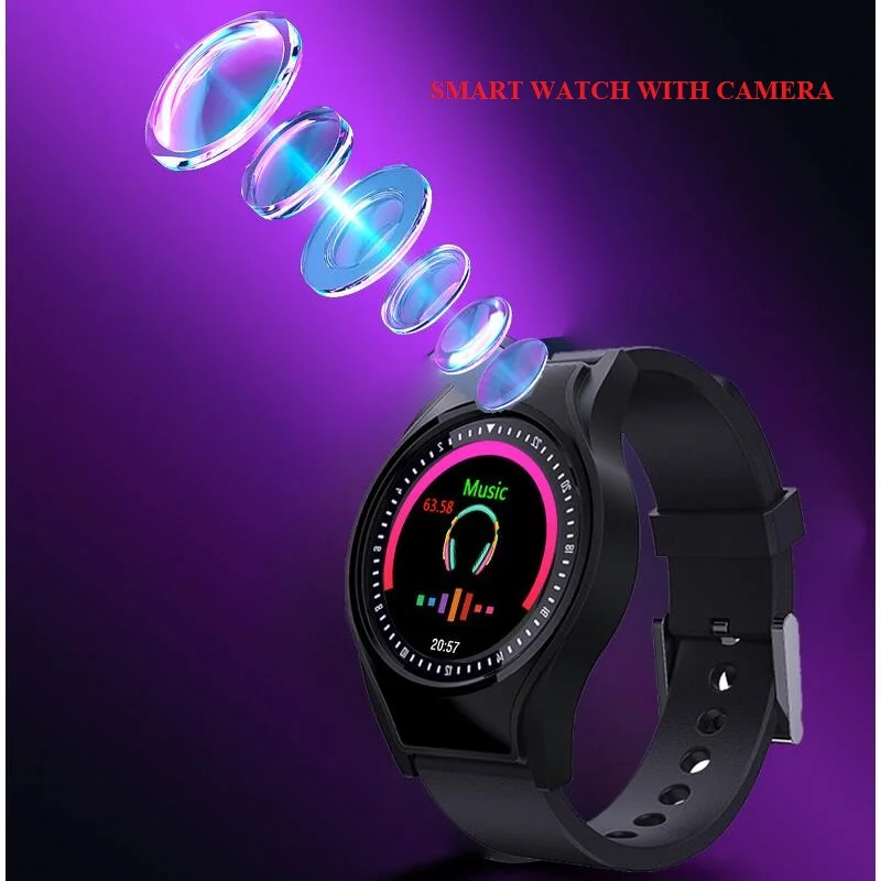 OLED Color Display With Metal Plate 1080P Camera Smart Watch Fitness Tracker Wristband Audio Voice Recorder Video DV DVR | Электроника