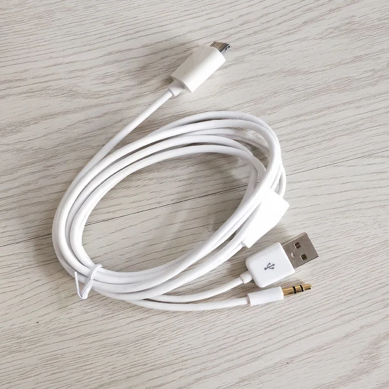Кабель зарядки USB 30 pin длиной 1,5 м с AUX 3,5 мм для Apple iPhone 4 4s iPod iPad 2 3, адаптер для зарядки и передачи данных.
