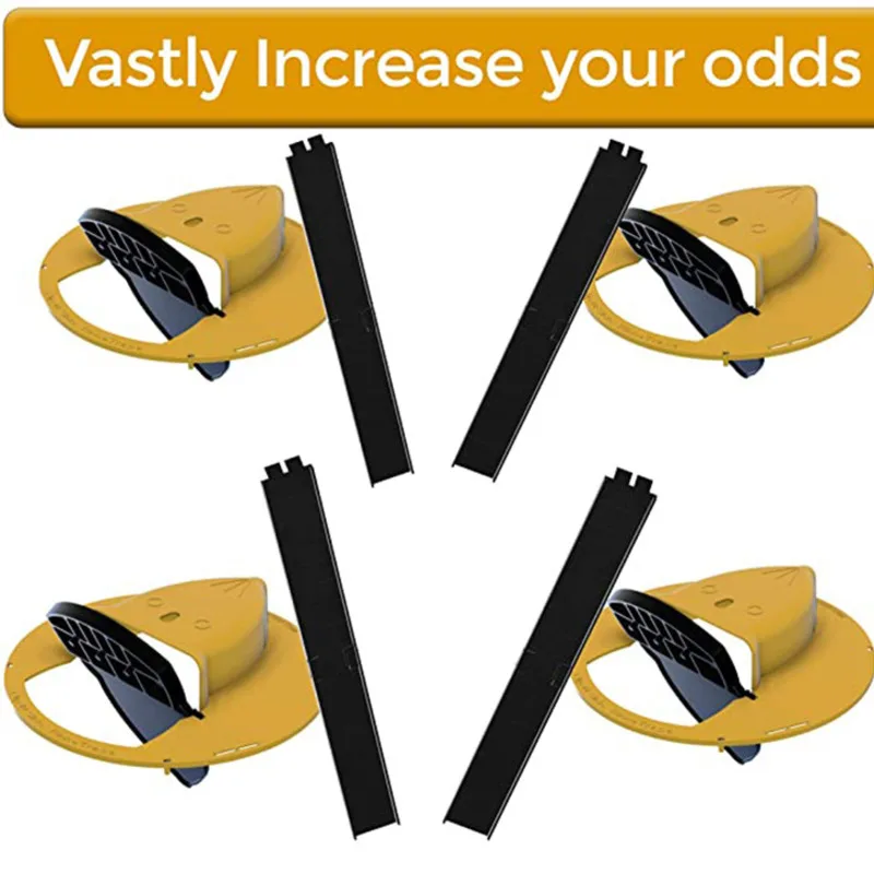 

2PCS Reusable High Qulity Plastic Automatic Reset Smart Mouse Trap Creative Flip N Slide Bucket Trap Control Catching Mouse