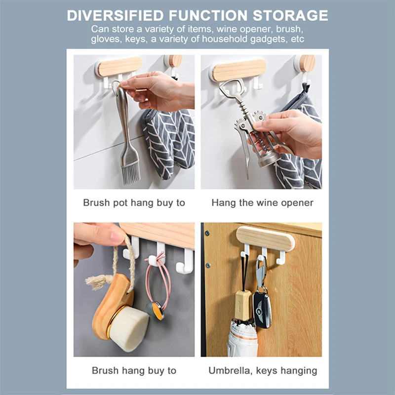 1 шт. декоративные настенные деревянные крючки | Дом и сад