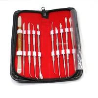 dental wax carving tool set 10pcs stainless steel versatile kit dental laboratory wax knife kits