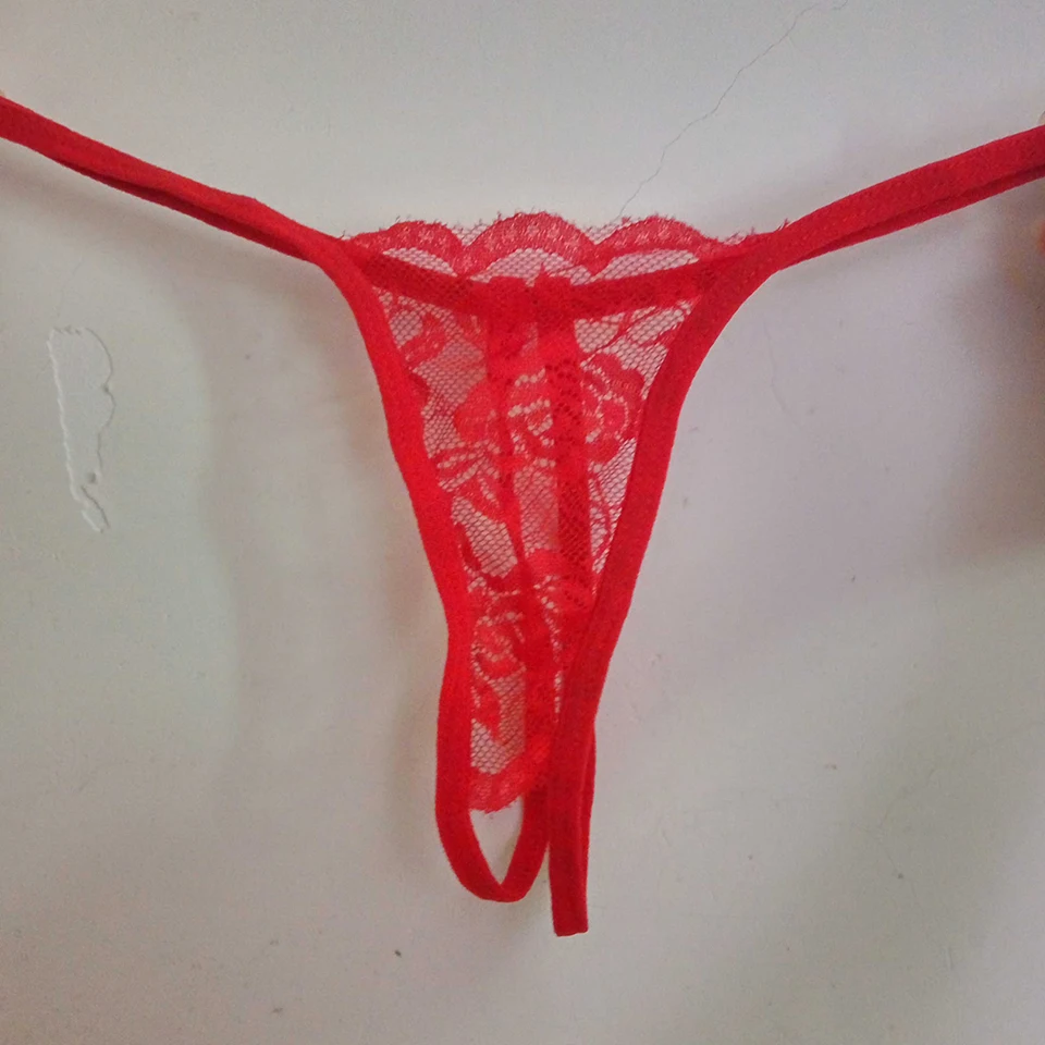 Women Sexy Lingerie Low Rise Lace Floral G String Thongs T Back Panties Mesh Thong Hollow Out Underwear
