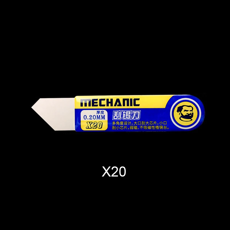 

Механический скребок для олова, 0,2 мм, высокая прочность, слабая Магнитная плоская скошенная Оловянная паста с эффектом памяти, скребок для олова