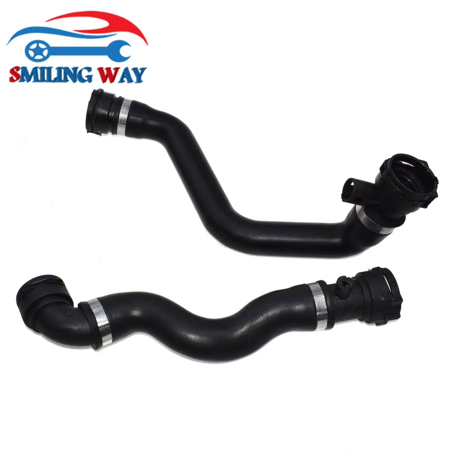 Coolant Upper &amp Lower Radiator Hose Pipe For BMW E39 525i 530i M54 2001 2002 2003 528i M52 1999 2000 11531705223 11531705224 |