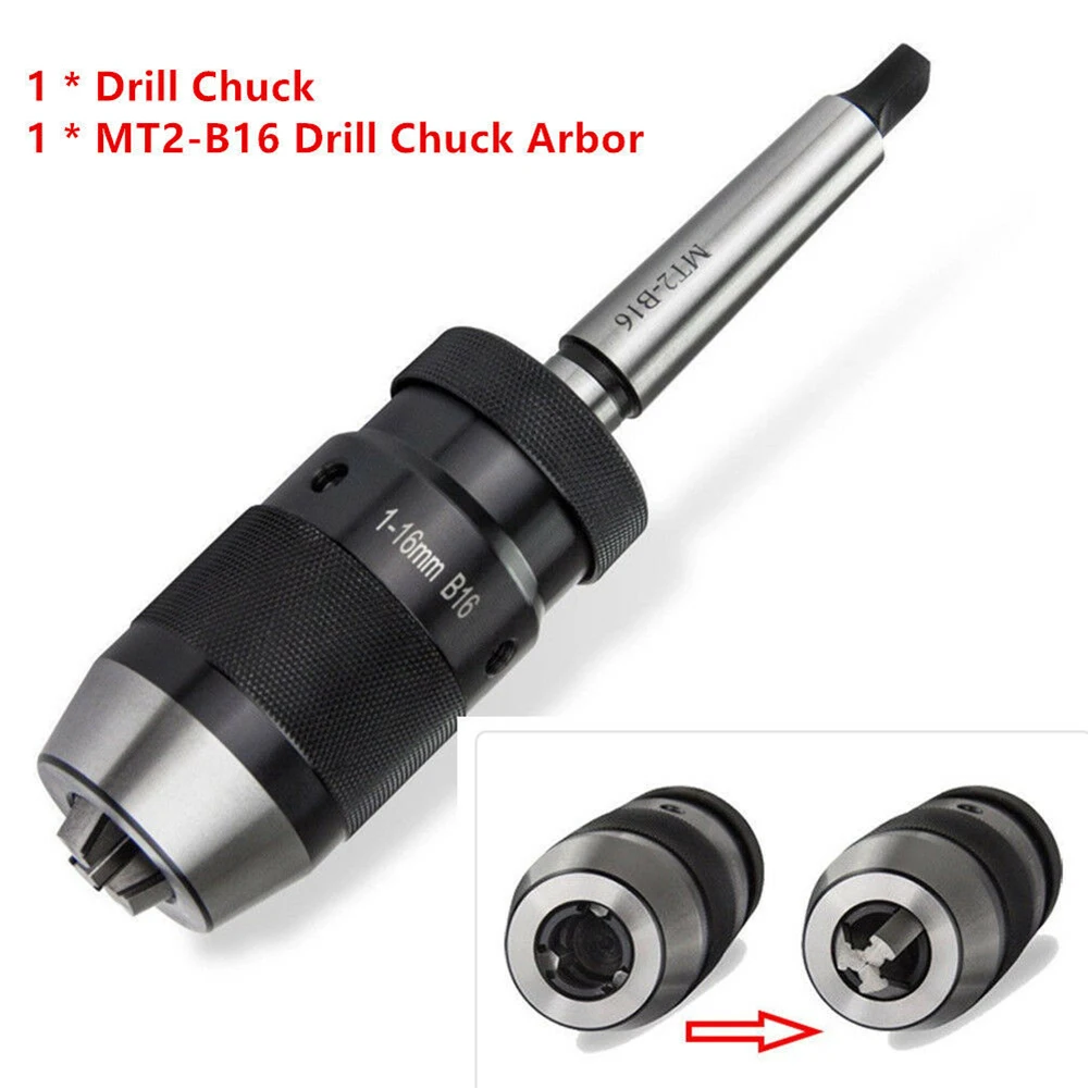 1-16mm MK2 Steel Keyless Self Tighten Live Center Machine MT2-B16 Arbor Lathe Tool Durable Drill Chuck Accessories Taper | Инструменты