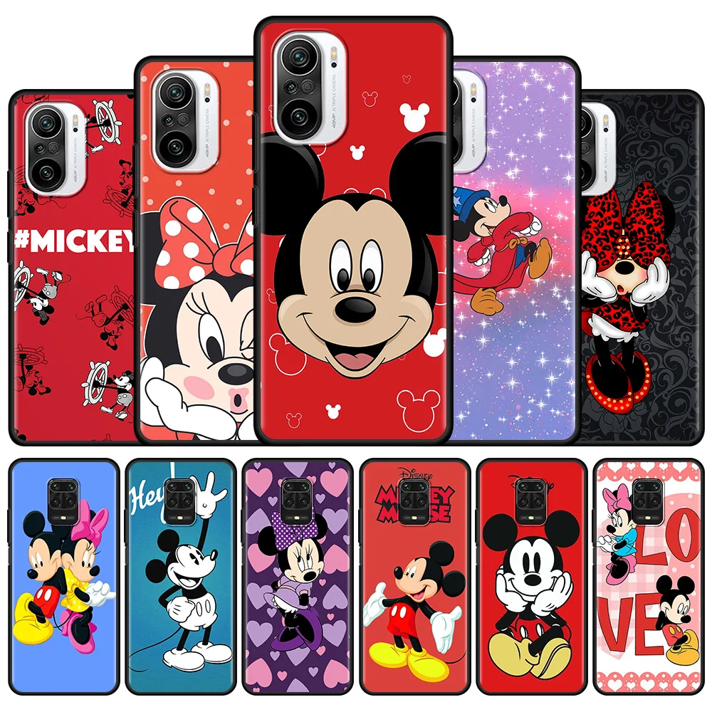 

Роскошный чехол Mixky Mouse Disney для Xiaomi Redmi Note 9S 9 8 10 Pro, чехол 7 K40 9A 9C, корпус, модная сумка