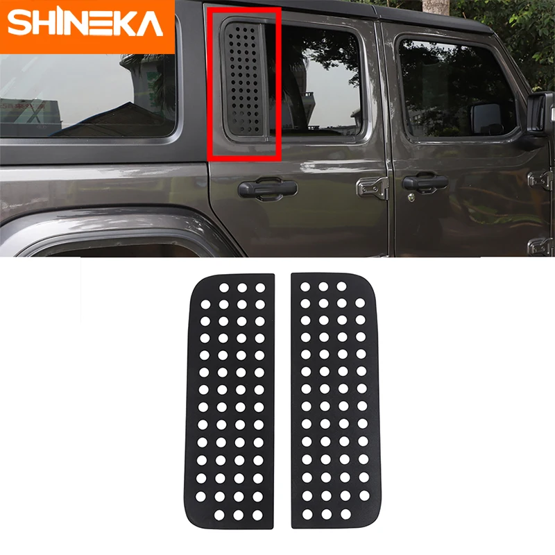 SHINEKA автомобильные Внешние аксессуары для задней двери треугольная стеклянная