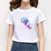 women graphic sports doodles girl cartoon short sleeve spring summer lady clothes tops clothing tees print female tshirt t shirt
