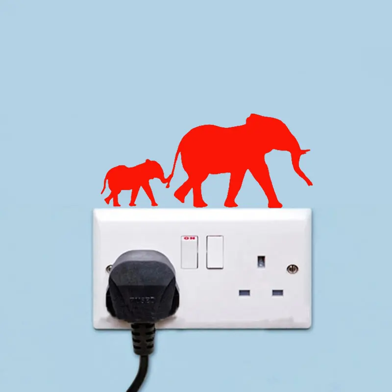 Выключатель в виде слона настенный Декор для дома искусственные животные