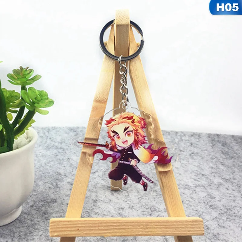Аниме демон убийца: Kimetsu no Yaiba акриловый брелок для ключей Косплей Аниме Подарки