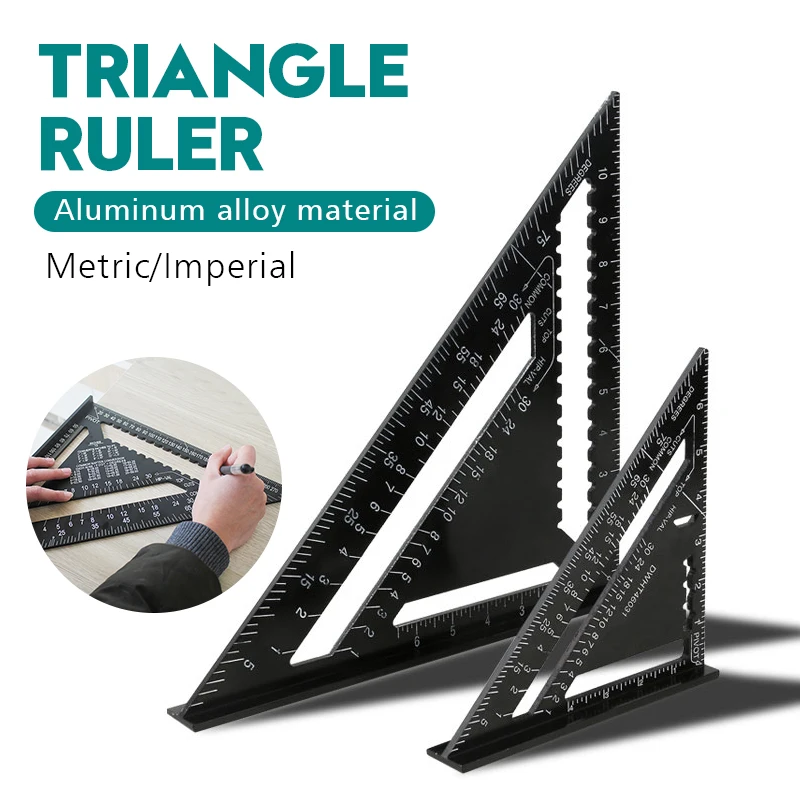 7 дюймов инструмент измерения Площади Правитель Алюминий сплав Скорость