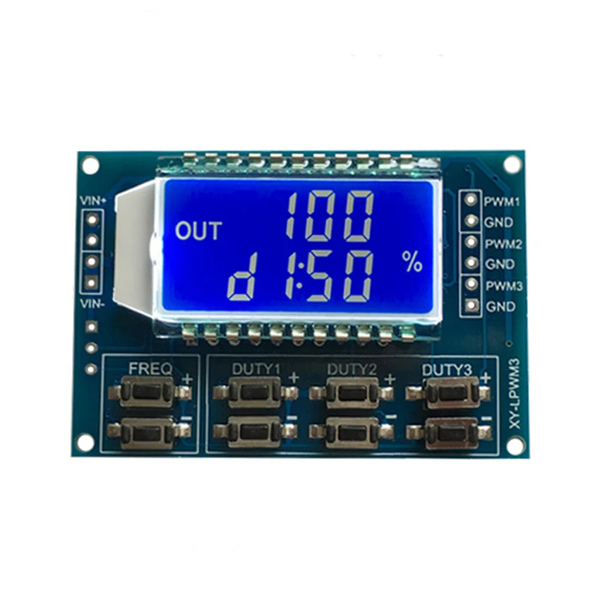 3 канальный блок питания с PWM генератор сигналов Модуль 1 Гц ~ 150 кГц прямоугольная