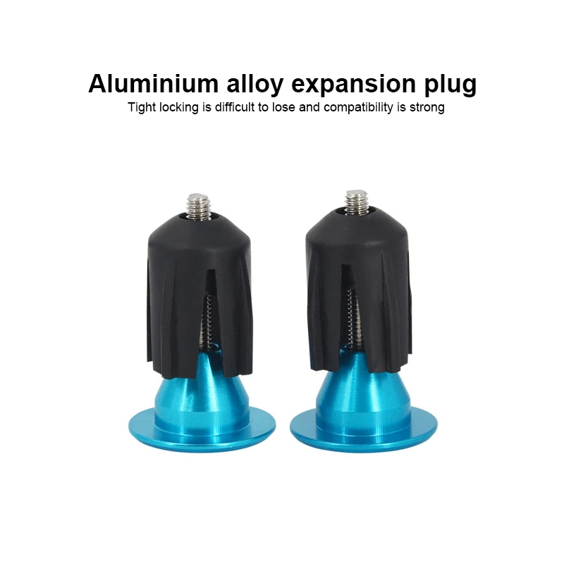 

2PCS Bicycle Grip Handlebar End Cap Bike Grips Caps Covers Aluminum Alloy Bike Handlebar End Bar Plugs Bicycle Accessories