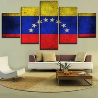 5 pieces wall arts canvas flag of venezuela poster painting living room picture prints bedroom hd modern modular home decor