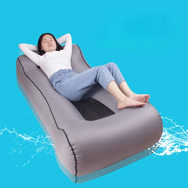 190*85*35cm  Outdoor Portable Lazy Sofa Folding Inflatable Sofa Bed Lazy Air Sofa Sleeping Bag Saco De Dormir Lazy Air Sofa