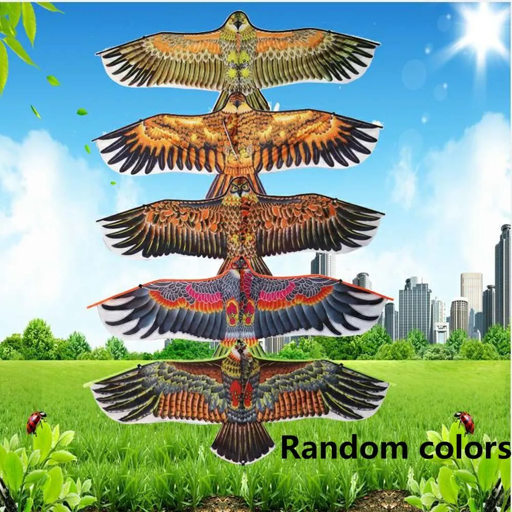 

2 Size Flat Eagle Kite Flying Bird Kite With Kite Line Large Kite Kids Gift Family Trips Garden Outdoor Sports DIY Toy