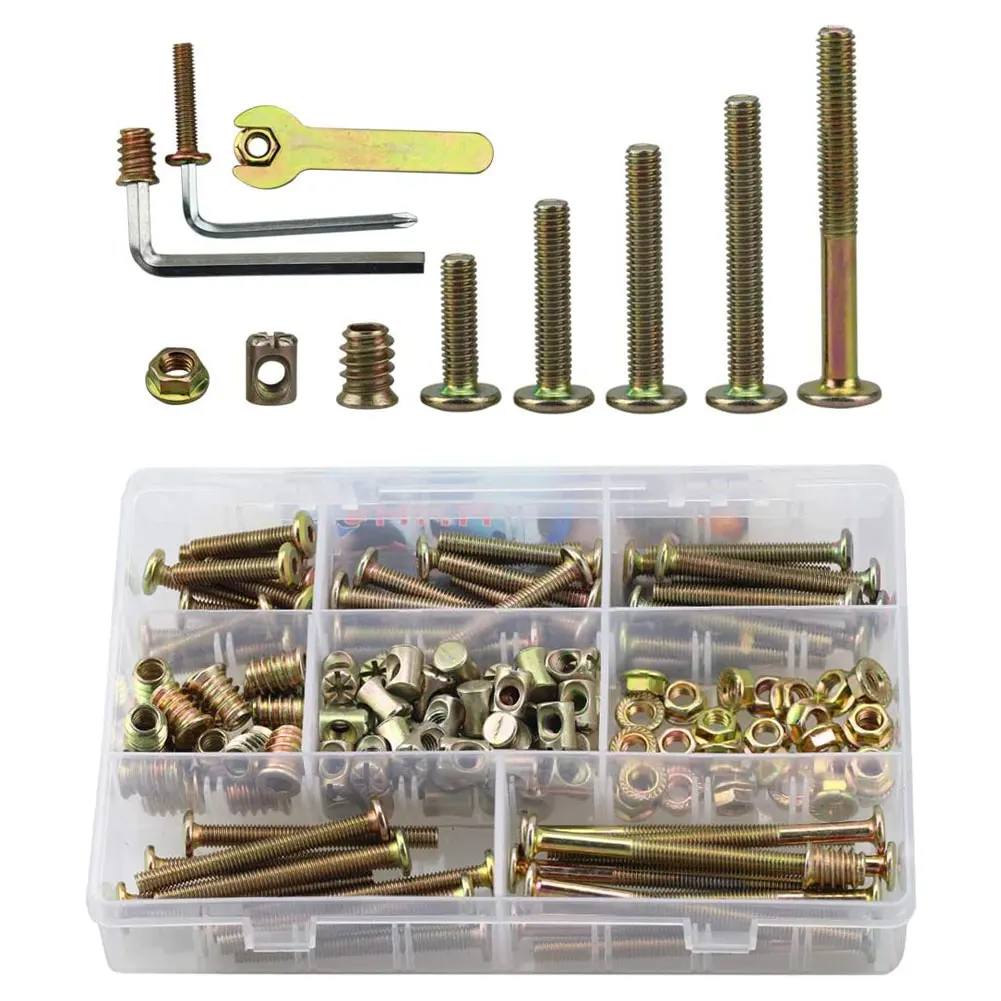 

153PCS M6 Screw Kit Replacement Male Female Hex Spacer Hex Socket Head Cap Screws Nuts Home Improvement Tools Accessories