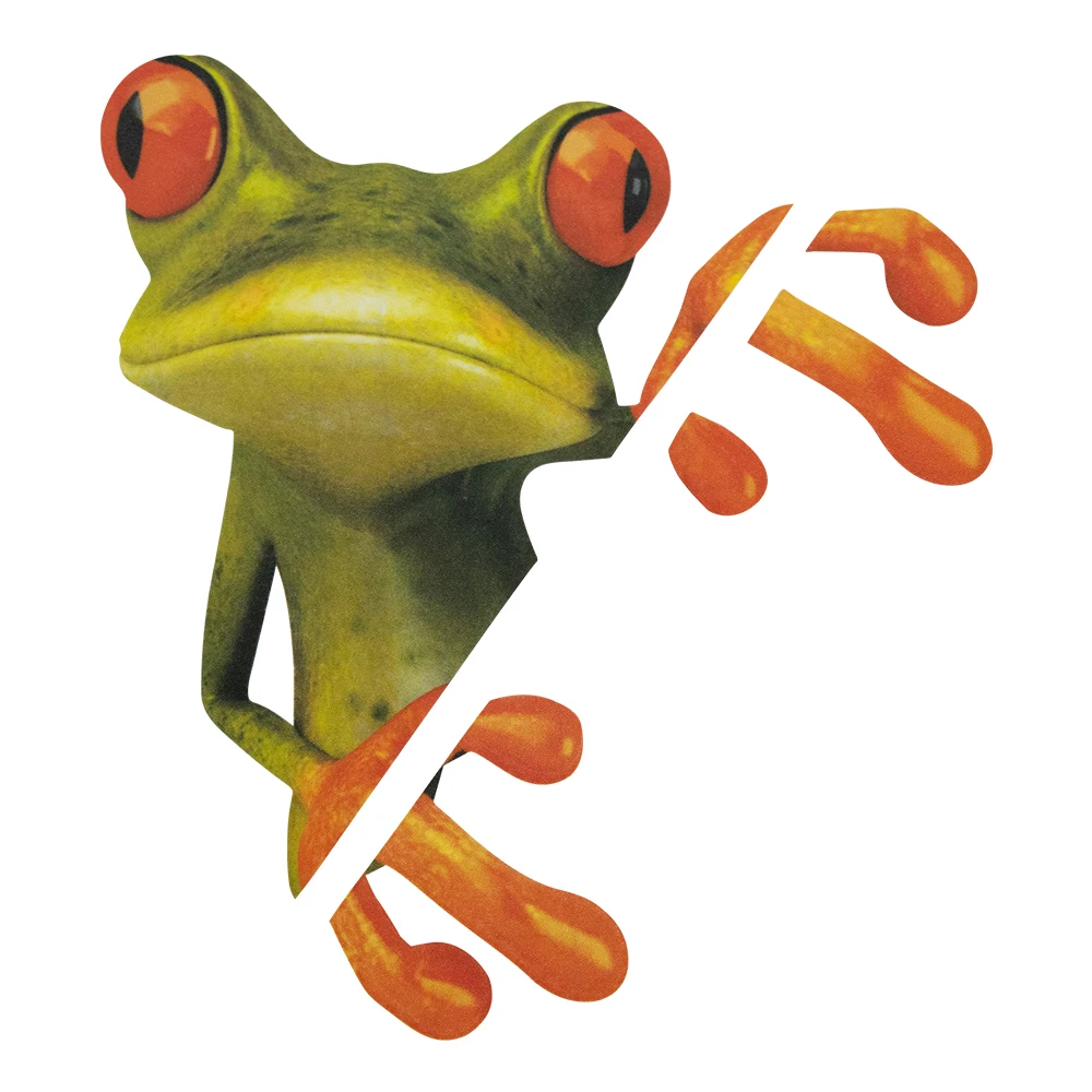 

Funny 3D Cartoon Colorful Frogs Car Stickers Decal Vinyl High Temperature Water Proof Car Accessories for Bmw e46 Passat b6 Ford