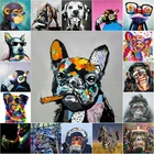 Животные, корова и собака, граффити, уличные художественные плакаты, Картина на холсте и принты, Куадрос, Настенная картина для декора гостиной
