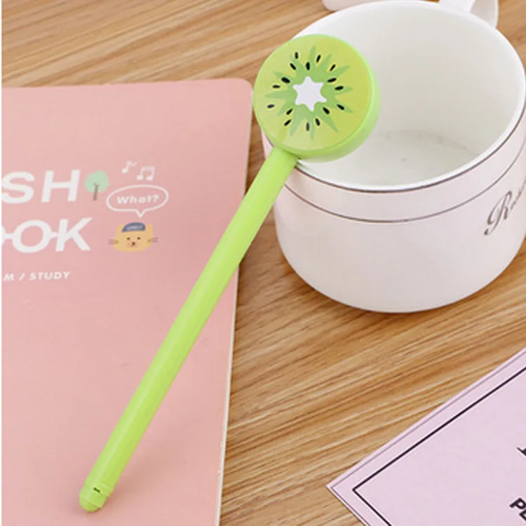 Фруктовые пластиковые гелевые ручки Набор 0 5 мм черные чернила заправка