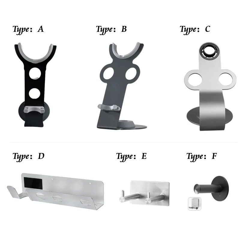 

Minimalism Bathroom Organizer Stand Type Hair Dryer Holder Portable Bracket Super Magnetic Storage Rack For Dyson Bathroom tools