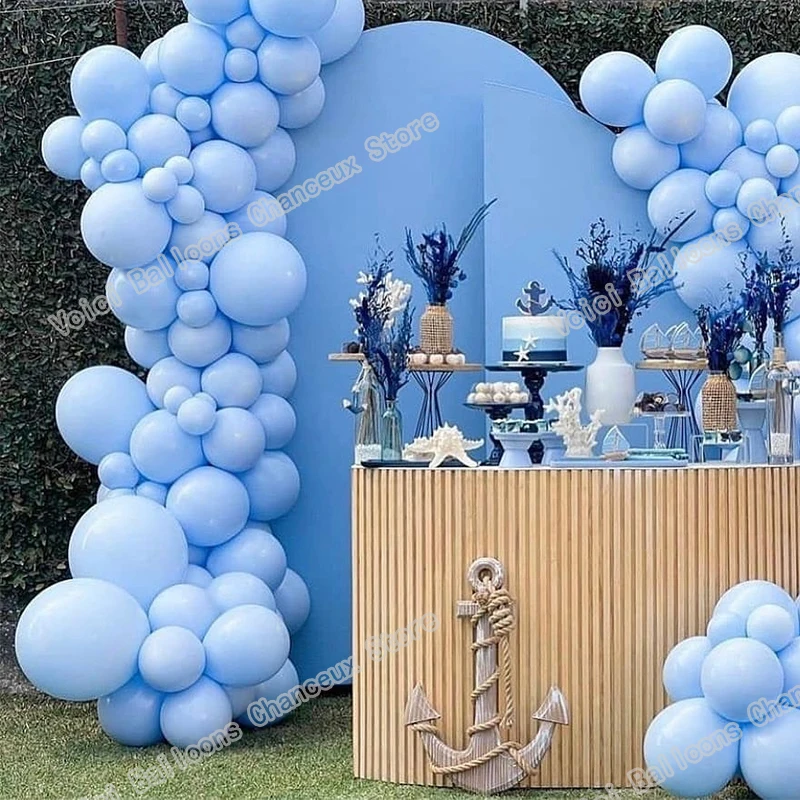 

115pcs Macaron Baby Blue Balloon Garland Arch Kit DIY Kids Birthday Party Decoration Baby Shower Wedding Valentine's Day Decor