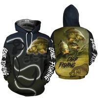 fashion animal fishing art harajuku tracksuit 3d printed hoodies sweatshirt jacket men for women zip hoodies drop shipping
