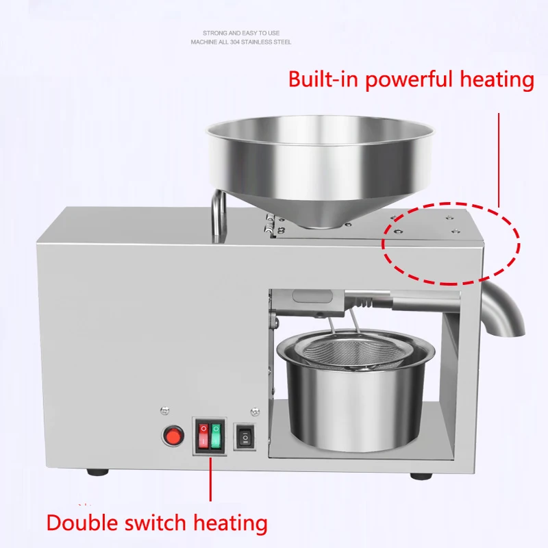 Масляный Пресс нового типа для холодного и горячего прессования арахисового